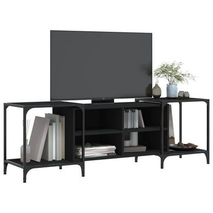 Tv Skříňka Černá 153 X 37 X 50 Cm Kompozitní Dřevo