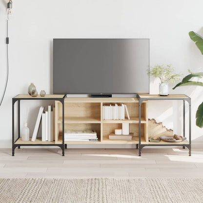 Tv Skříňka Černá 153 X 37 X 50 Cm Kompozitní Dřevo