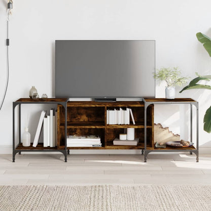 Tv Skříňka Černá 153 X 37 X 50 Cm Kompozitní Dřevo