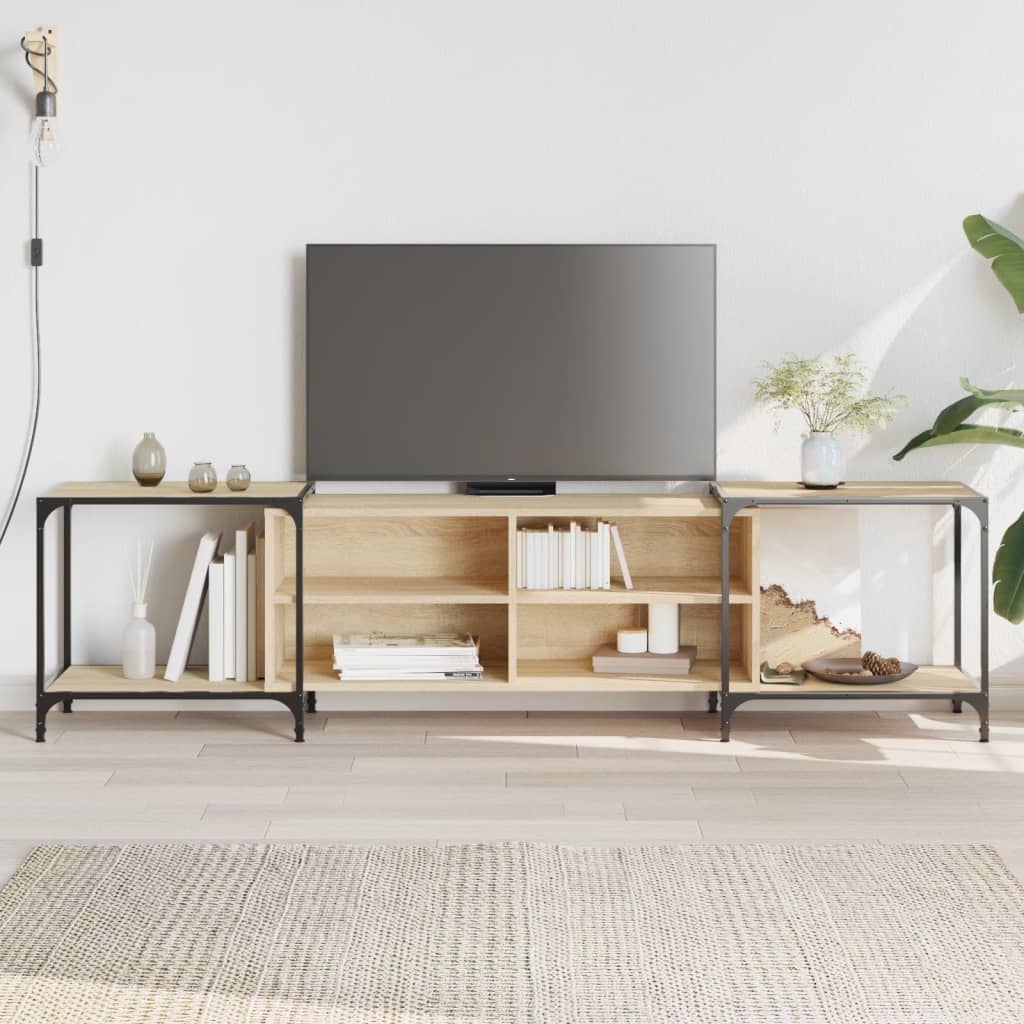 Tv Skříňka Černá 153 X 37 X 50 Cm Kompozitní Dřevo