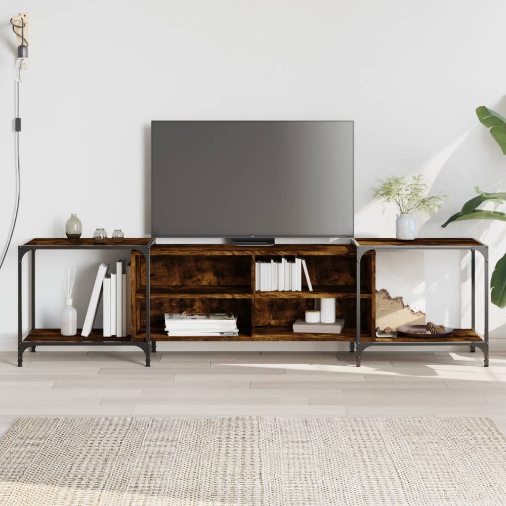 Tv Skříňka Černá 153 X 37 X 50 Cm Kompozitní Dřevo