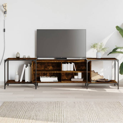 Tv Skříňka Černá 153 X 37 X 50 Cm Kompozitní Dřevo