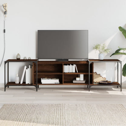 Tv Skříňka Černá 153 X 37 X 50 Cm Kompozitní Dřevo