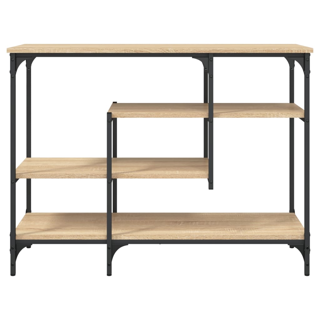Konzolový Stolek S Policemi Dub Sonoma 100 X 35 X 75 Cm