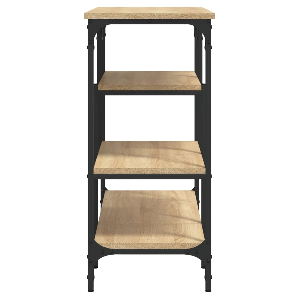 Konzolový Stolek S Policemi Dub Sonoma 100 X 35 X 75 Cm