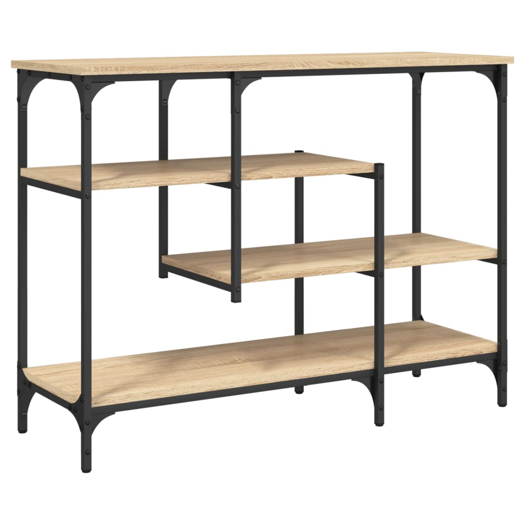 Konzolový Stolek S Policemi Dub Sonoma 100 X 35 X 75 Cm