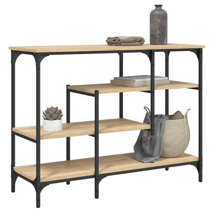 Konzolový Stolek S Policemi Dub Sonoma 100 X 35 X 75 Cm