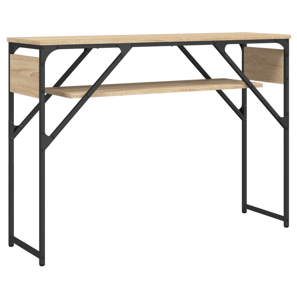 Konzolový Stolek S Policí Dub Sonoma 105 X 30 X 75 Cm Kompozit