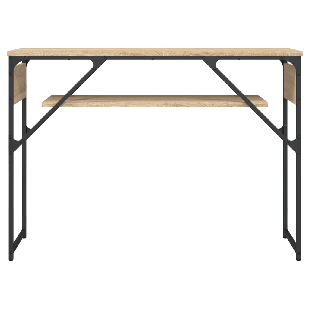 Konzolový Stolek S Policí Dub Sonoma 105 X 30 X 75 Cm Kompozit