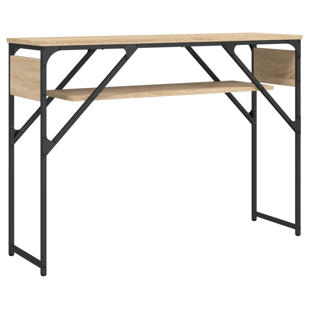 Konzolový Stolek S Policí Dub Sonoma 105 X 30 X 75 Cm Kompozit