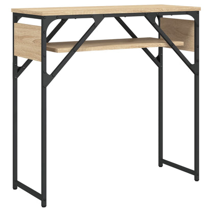 Konzolový Stolek S Policí Dub Sonoma 75 X 30 X 75 Cm Kompozit