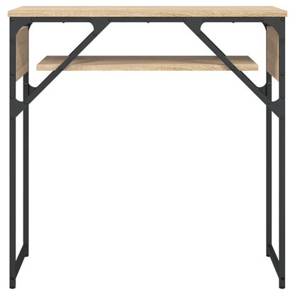 Konzolový Stolek S Policí Dub Sonoma 75 X 30 X 75 Cm Kompozit