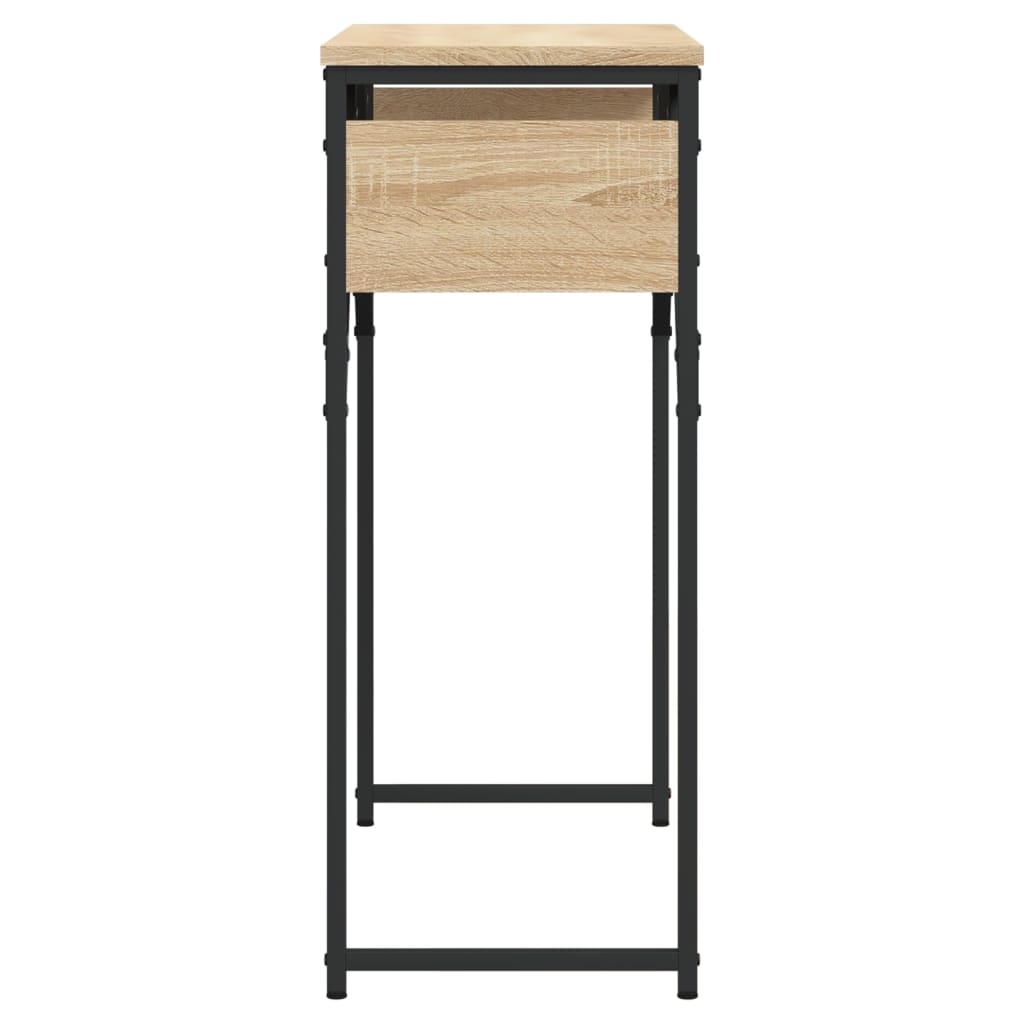 Konzolový Stolek S Policí Dub Sonoma 75 X 30 X 75 Cm Kompozit