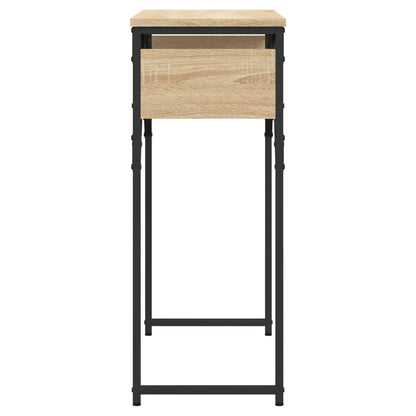 Konzolový Stolek S Policí Dub Sonoma 75 X 30 X 75 Cm Kompozit
