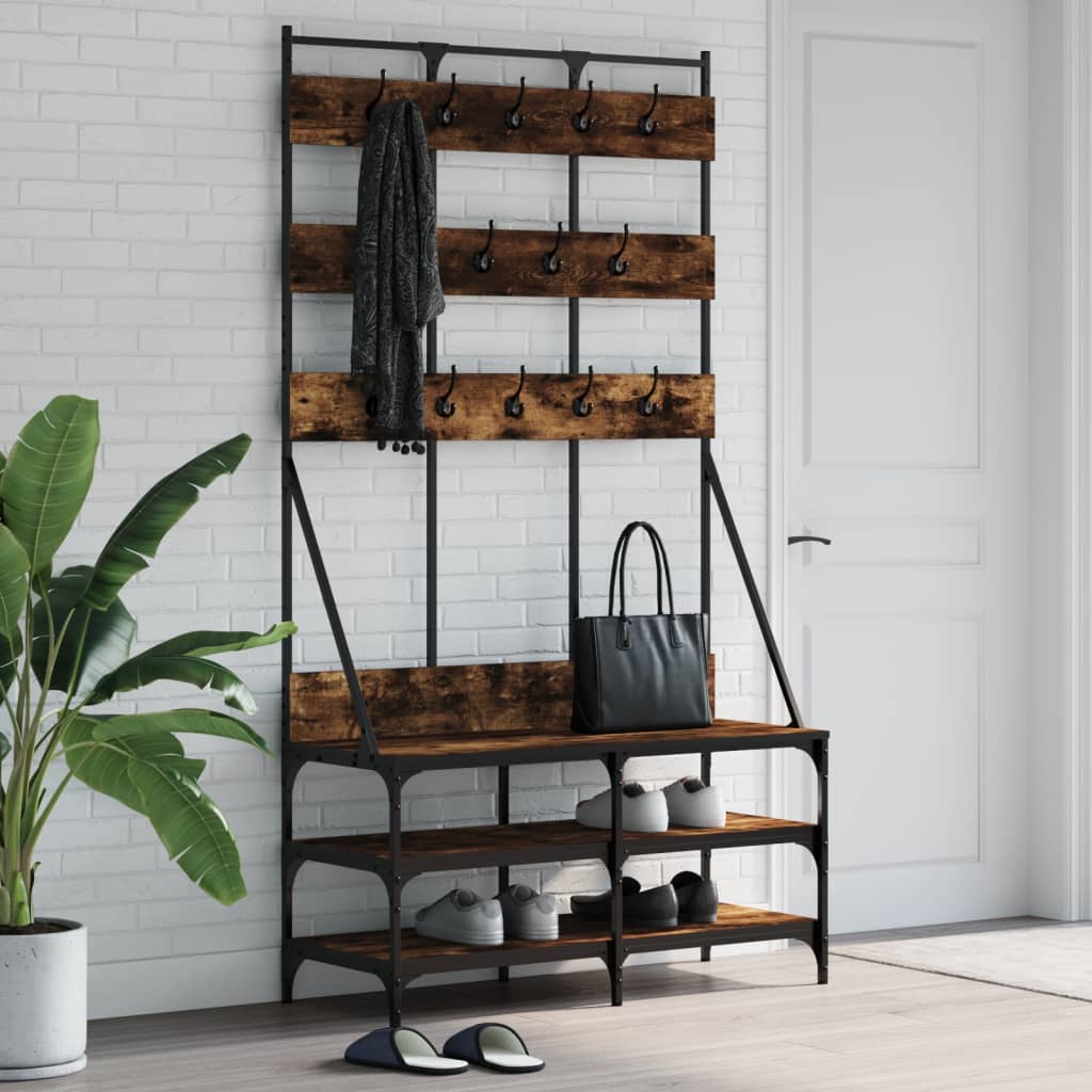 Stojan Na Oblečení S Prostorem Pro Obuv 100X40X184 Cm