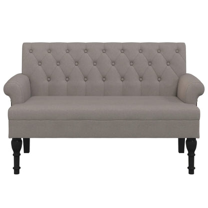 Lavice S Opěradlem 120 X 62 X 75,5 Cm Textil