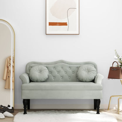 Lavice S Polštáři Vínová 120,5 X 65 X 75 Cm Samet