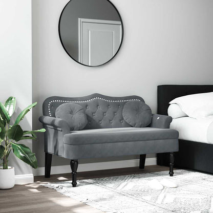 Lavice S Polštáři Vínová 120,5 X 65 X 75 Cm Samet