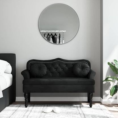 Lavice S Polštáři Vínová 120,5 X 65 X 75 Cm Samet