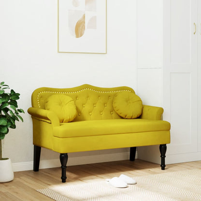 Lavice S Polštáři Vínová 120,5 X 65 X 75 Cm Samet