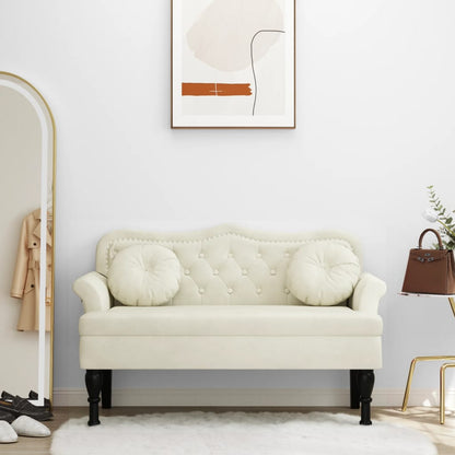 Lavice S Polštáři Vínová 120,5 X 65 X 75 Cm Samet