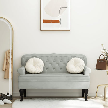 Lavice S Opěradlem 119,5X64,5X75 Cm Umělá Semišová Kůže