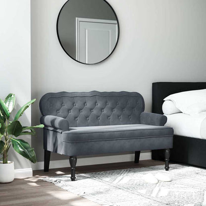 Lavice S Opěradlem 119,5X64,5X75 Cm Umělá Semišová Kůže