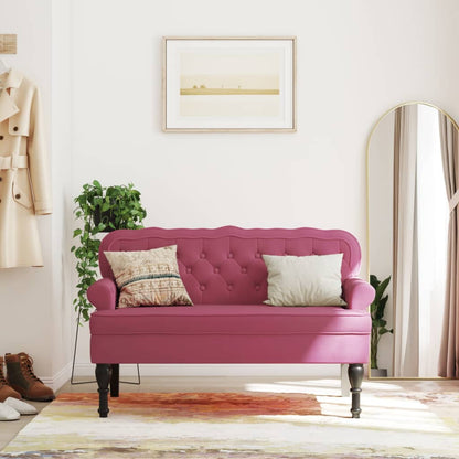 Lavice S Opěradlem 119,5X64,5X75 Cm Umělá Semišová Kůže