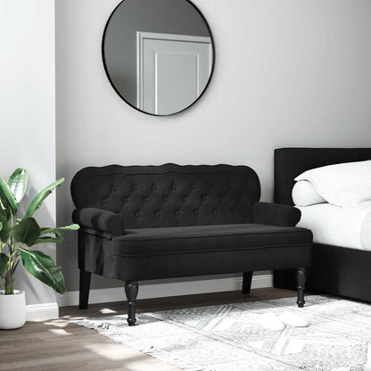 Lavice S Opěradlem 119,5X64,5X75 Cm Umělá Semišová Kůže