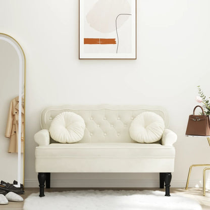 Lavice S Opěradlem 119,5X64,5X75 Cm Umělá Semišová Kůže