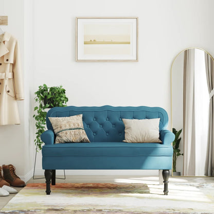 Lavice S Opěradlem 119,5X64,5X75 Cm Umělá Semišová Kůže