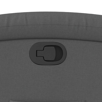 Polohovací Křeslo Tmavě Šedé Textil Tmavě Šedá