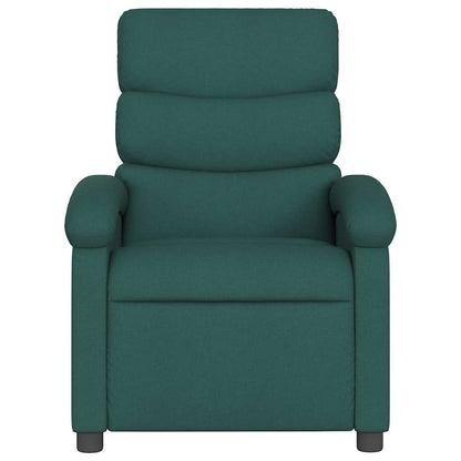 Polohovací Křeslo Tmavě Zelené Textil Tmavě Zelená