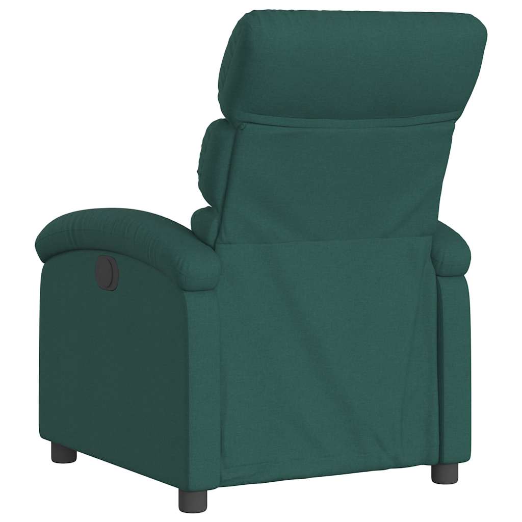 Polohovací Křeslo Tmavě Zelené Textil Tmavě Zelená