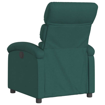 Polohovací Křeslo Tmavě Zelené Textil Tmavě Zelená