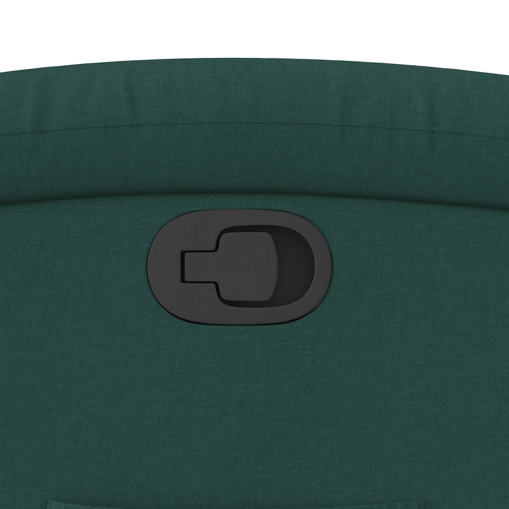 Polohovací Křeslo Tmavě Zelené Textil Tmavě Zelená