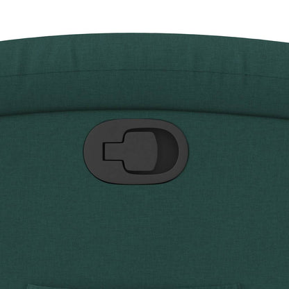 Polohovací Křeslo Tmavě Zelené Textil Tmavě Zelená
