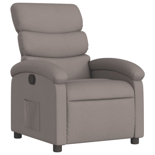 Polohovací Křeslo Textil Taupe