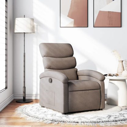 Polohovací Křeslo Textil Taupe