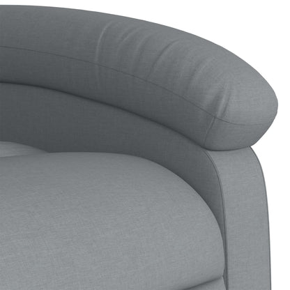 Polohovací Křeslo Světle Šedé Textil Světle Šedá
