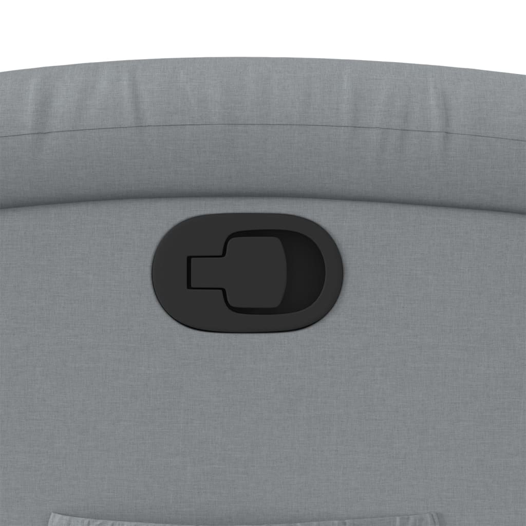 Polohovací Křeslo Světle Šedé Textil Světle Šedá