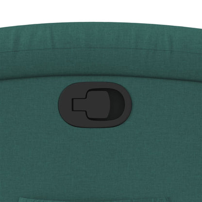 Polohovací Křeslo Tmavě Zelené Textil Tmavě Zelená