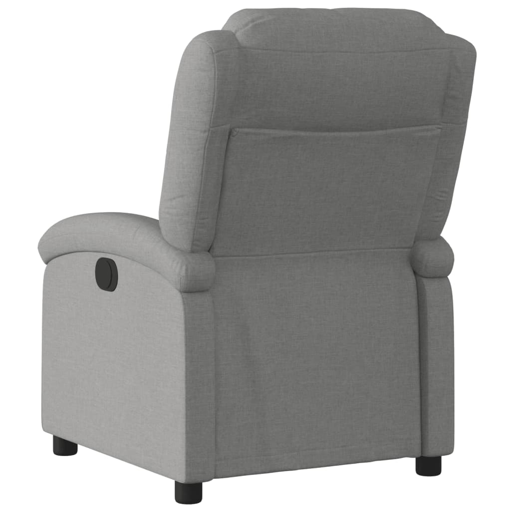 Polohovací Křeslo Tmavě Šedé Textil Tmavě Šedá