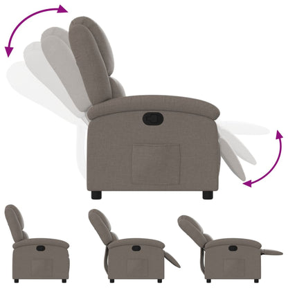 Polohovací Křeslo Textil Taupe