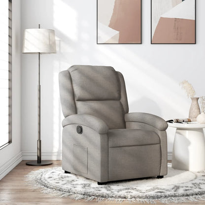 Polohovací Křeslo Textil Taupe