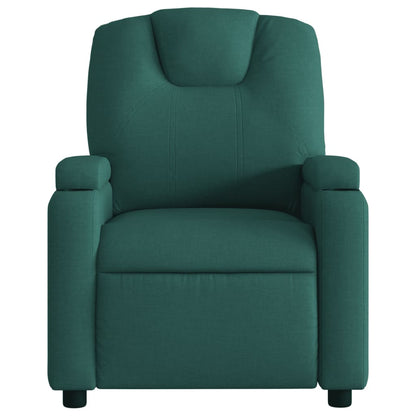 Polohovací Křeslo Tmavě Zelené Textil Tmavě Zelená