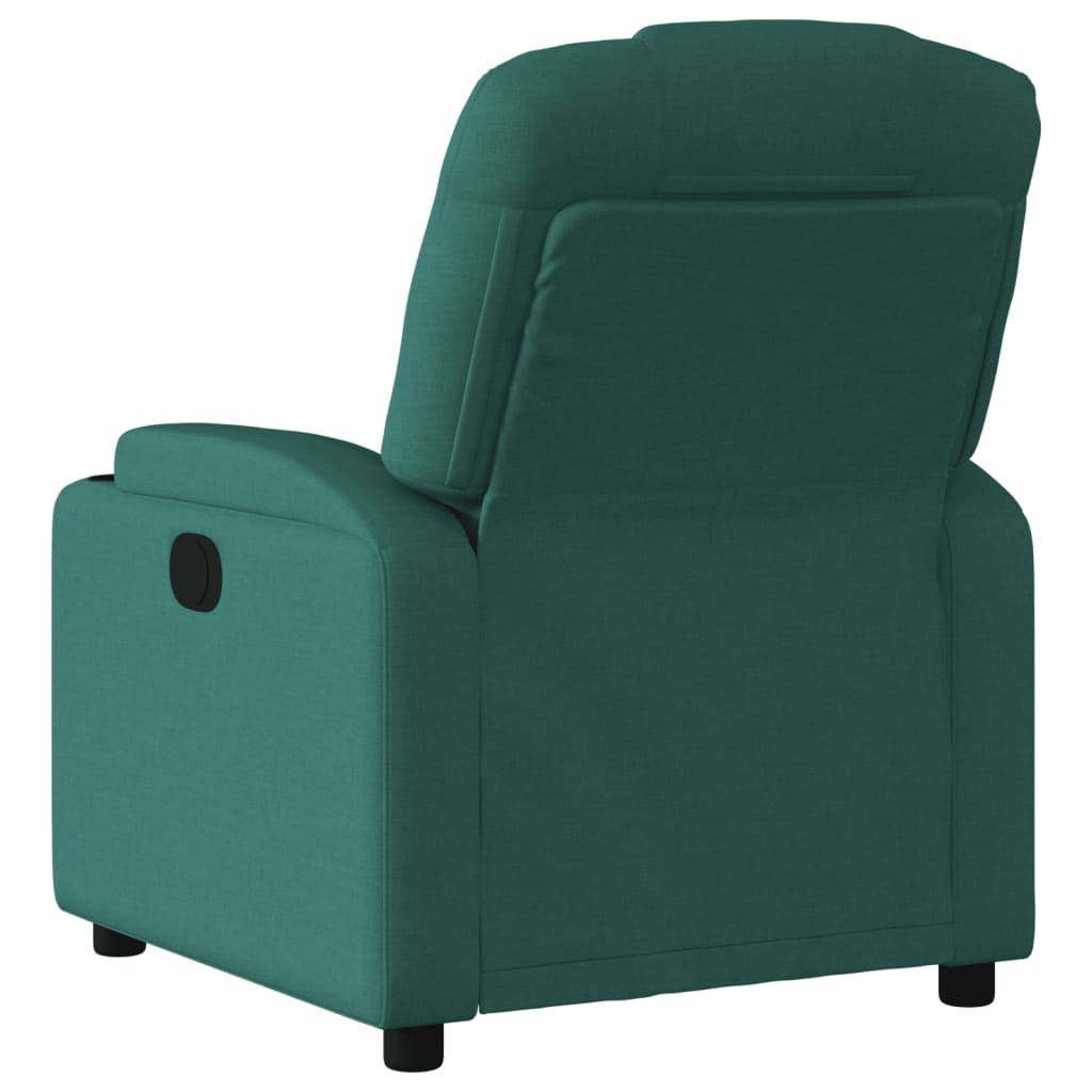 Polohovací Křeslo Tmavě Zelené Textil Tmavě Zelená