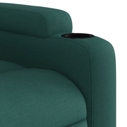 Polohovací Křeslo Tmavě Zelené Textil Tmavě Zelená