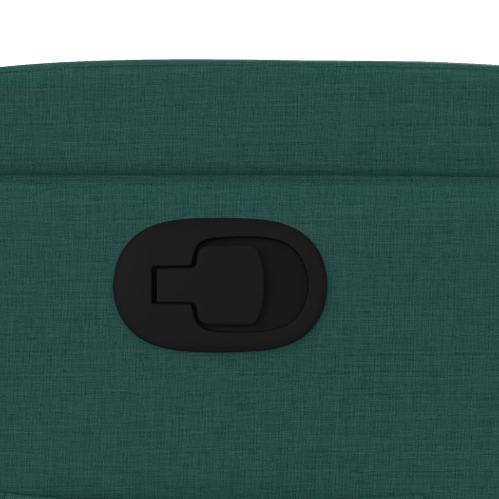 Polohovací Křeslo Tmavě Zelené Textil Tmavě Zelená