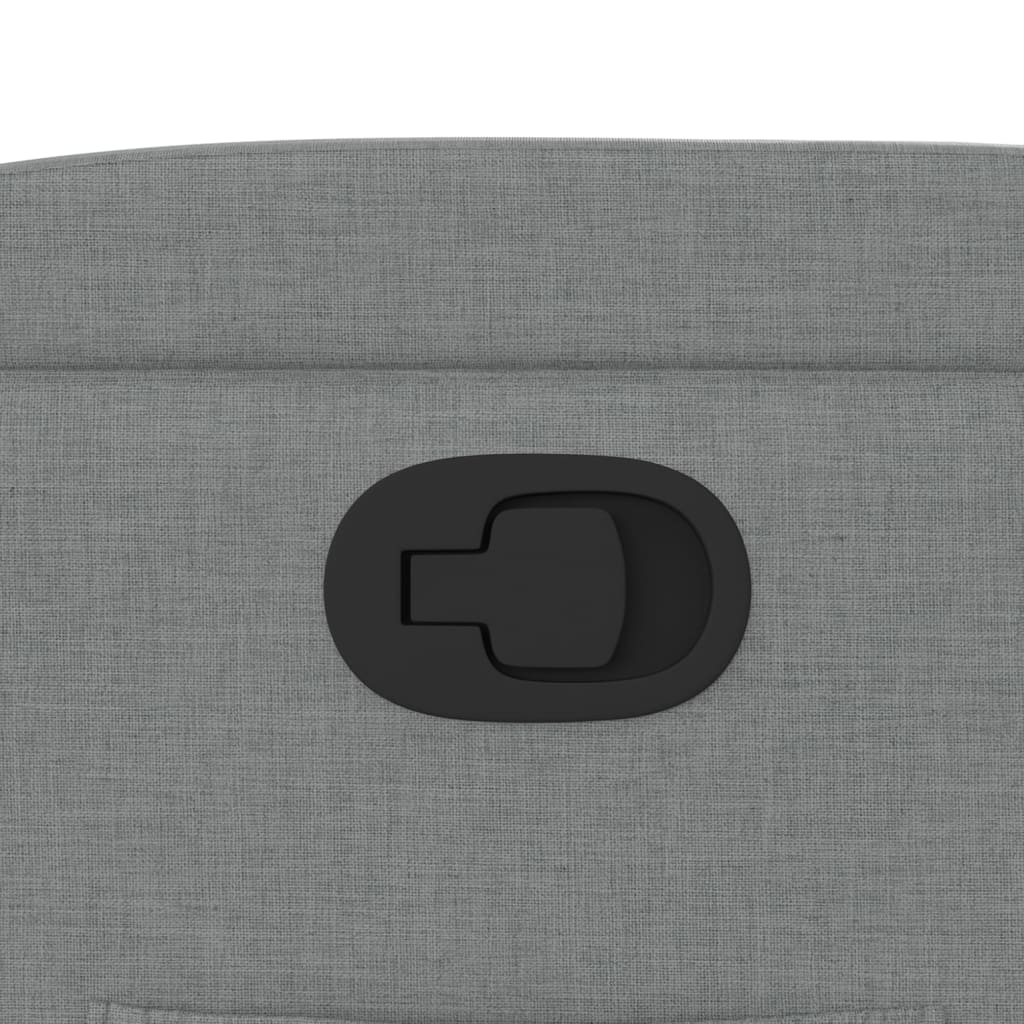 Polohovací Křeslo Světle Šedé Textil Světle Šedá